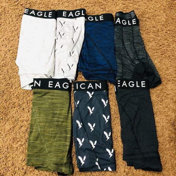 AEO 6" Flex Boxer Brief 7-Pack Antimicrobial Fabric Soft Multicolor Size XXXL - Picture 2 of 4